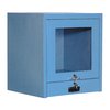 Global Industrial Counter Top CRT Security Computer Cabinet, Blue, 24-1/2W x 22-1/2D x 27H 607294BL